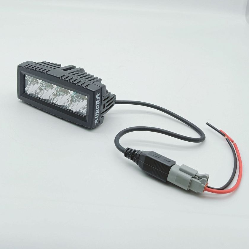 Светодиодная фара ближнего света Аврора ALO-L-4-E7T, 40 ватт, угол 25 градусов, LED фара 9 36 В Aurora на квадроцикл, крышу автомобиля и др. технику