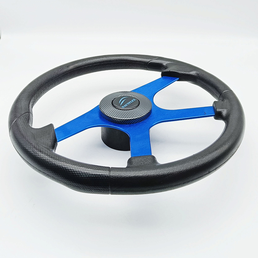 Руль Nautflex Premium (360 мм) для лодки / катера, рулевое колесо (штурвал) для дистанционного управления лодочным мотором