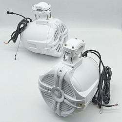 Подвесная морская акустика ACV MR61WL 200 Вт, 6,5'', RGB подсветка комплект корпусных динамиков 2 шт., влагостойкие колонки для лодки катера яхты водонепроницаемые 2-полосные, цв. белый   