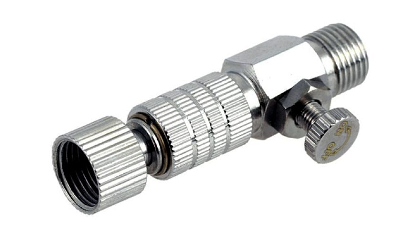Муфта быстроразъемная JAS 3005 c краном, для аэрографа, штуцер G1/8"