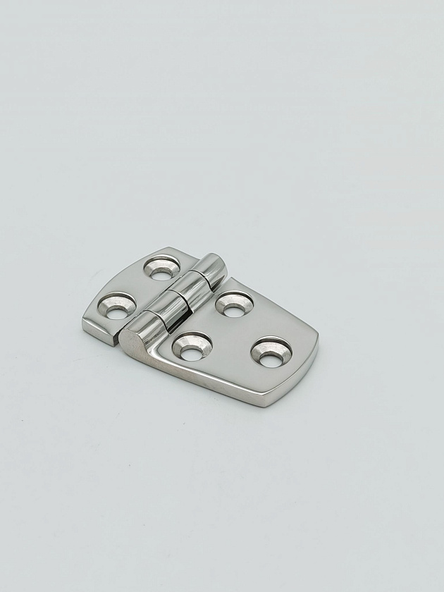 Петля 56 х 38 мм из морской нержавеющей стали AISI 316, шарнир из нержавейки для двери, ящика, люка, рундука в лодке, применяется в лодке, катере, яхте