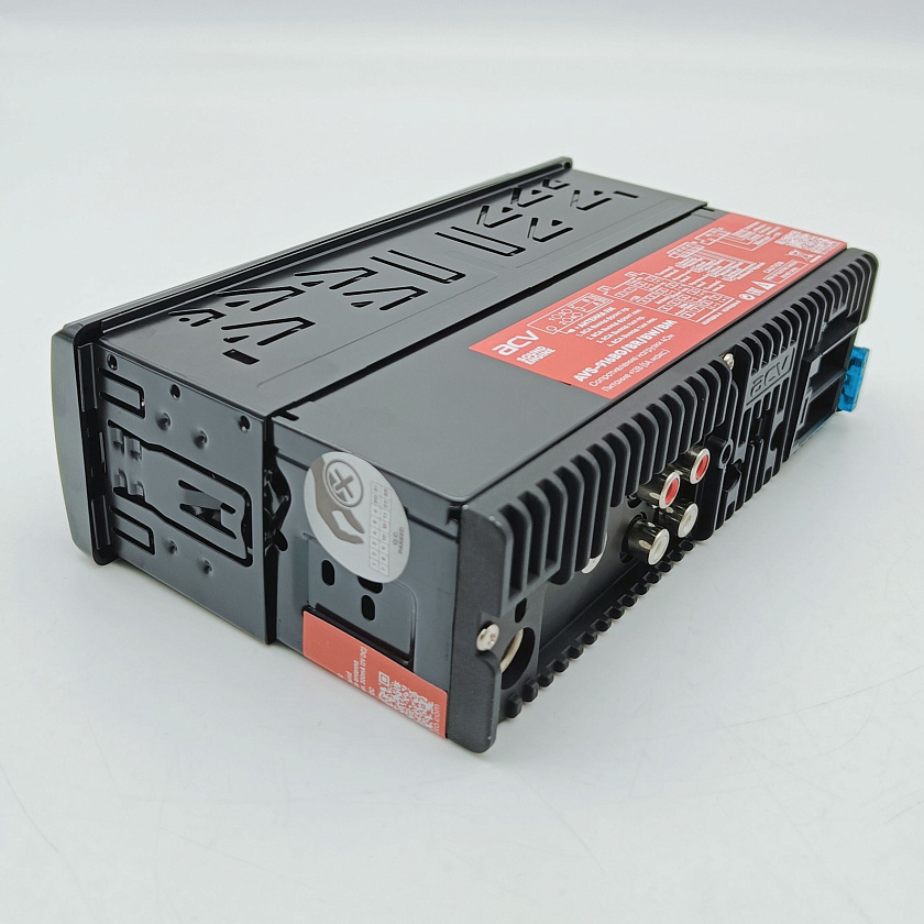 Магнитола в машину ACV AVS-916BR, 1 din, блютуз, USB/AUX/SD/FM/4*50 автомагнитола автомобильная 1 дин, цвет подсветки красный