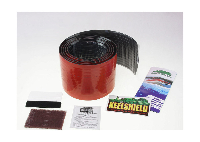 Защита киля KeelShield (США) для лодок, длина ленты 3.66 м, ширина 130 мм, цвет черный