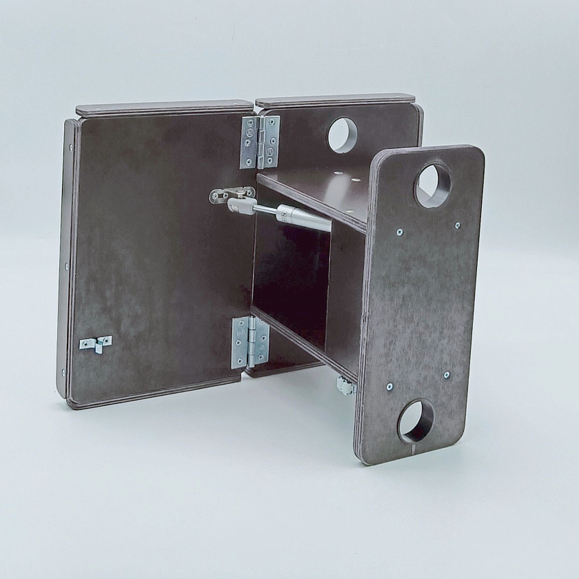 Столик раскладной подставка для эхолота на ликтрос в лодку ПВХ с 2-мя держателями спиннинга
