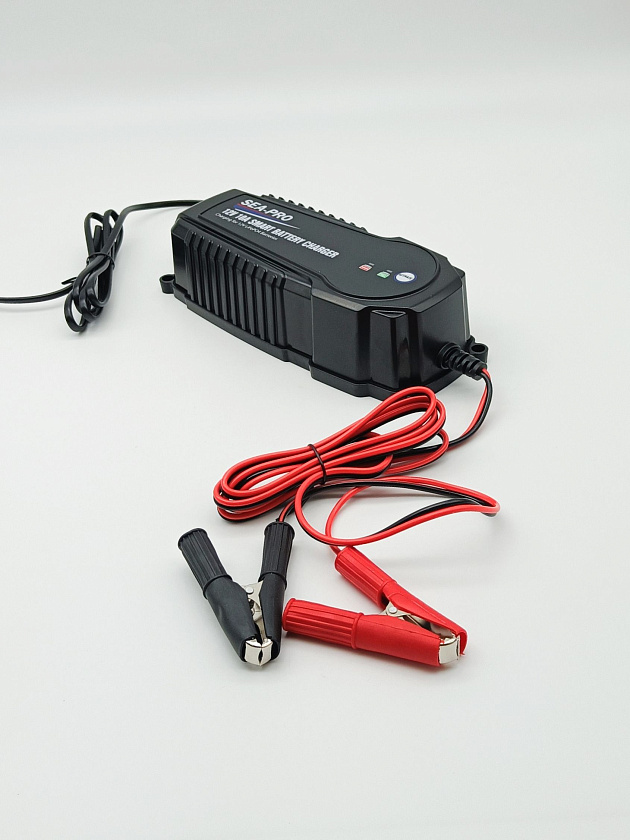Зарядное устройство SEA-PRO ТЕ4-0267L (1х12В LiFePo4) морского исполнения для тяговых / сервисных аккумуляторов LiFePo4, 1 выход на 12 вольт для лиферных батарей (АКБ) ток заряда 1х10