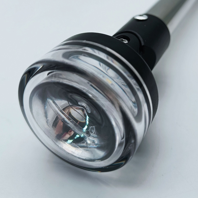 Светодиодный топовый огонь AAA (01120-12) 12 В LED клотиковый на стойке 304 мм в розетку 00125-SS90 фонарь для лодки, катера, яхты (круговой, стояночный, якорный)