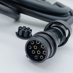 Для лодочного мотора Yamaha (703, 10 pin) дистанционная машинка Sea-Pro (ТОЛКАЕТ газ, гидроподъём, кнопка трима) пульт контроллер управления газ реверс ПЛМ   