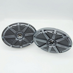 Морская акустика BOSS MR692B 350 Вт, овальные 6''x9'' комплект динамиков 2 шт, колонки для лодки, катера, яхты, мототехники, улицы водонепроницаемые 2-полосные всепогодные цв. черный   