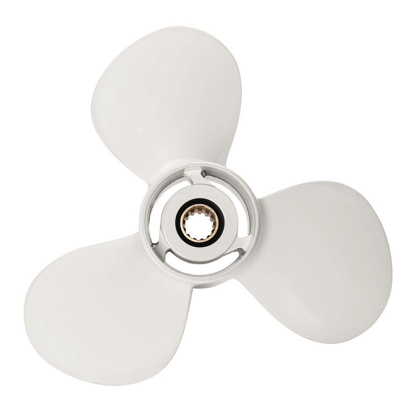 Для лодочного мотора Yamaha (Ямаха) 40-60 л.с. гребной винт шаг 12, диаметр 11-3/8, шлицов 13, лопасти 3, алюминиевый пр-во Skipper