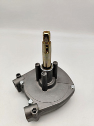 Короткоходный рулевой редуктор Nautflex YK7-CD1.6 (T71) 1,6 оборота, под трос М66 для водомета лодки / катера c подвесным мотором, планетарный рулевой редуктор для ПЛМ до 150 л.с. (без крышки)   