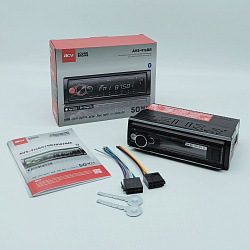 Магнитола в машину ACV AVS-916BR, 1 din, блютуз, USB/AUX/SD/FM/4*50 автомагнитола автомобильная 1 дин, цвет подсветки красный   