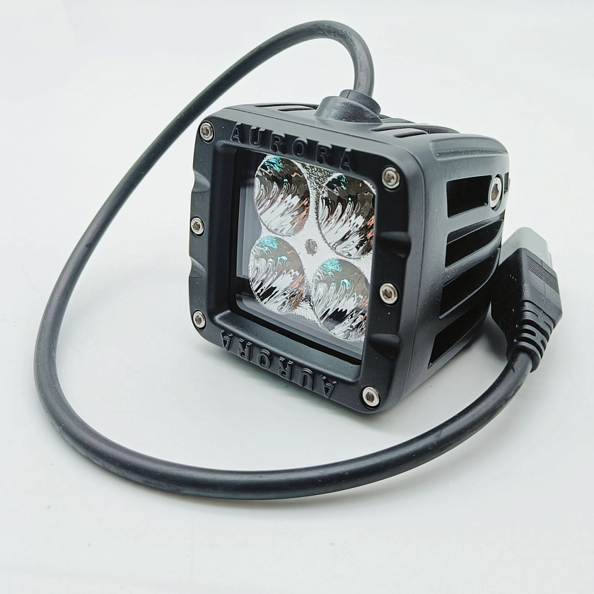 Светодиодная фара ближнего света Аврора ALO-2-E4D1, 20 ватт, угол 20 градусов, LED фара 9 36 В Aurora на квадроцикл, крышу автомобиля и др. технику