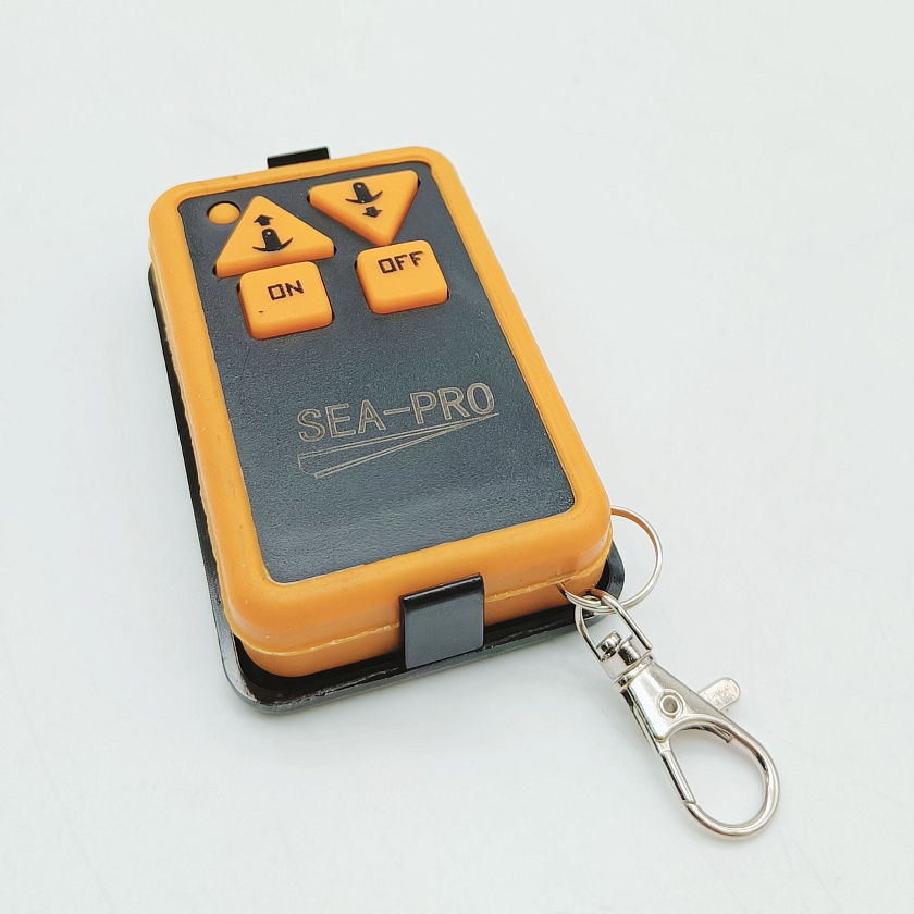 Лебедка якорная электрическая SEA-PRO 25, с роульсом, для лодки (в т.ч. ПВХ), катера, электролебедка для якоря до 9 кг. (дистанционное управление)