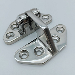 Петля разъемная со съемным штифтом 70 х 68 мм из морской нержавеющей стали AISI 316, шарнир из нержавейки для двери, ящика, люка, рундука в лодке   