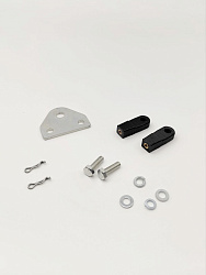 Для лодочного мотора Yamaha 15F / 20F 4-х тактный (карбюратор) установочный комплект подключения перехода с румпеля на ДУ дистанционное управление (переделка в дистанцию), адаптер для троса газ реверс   