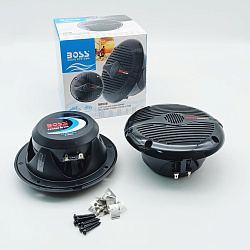 Морская акустика BOSS MR50B 150W, 5.25'', комплект динамиков 2 шт., колонки для лодки, катера, яхты водонепроницаемые 2-полосные, цв. черный   