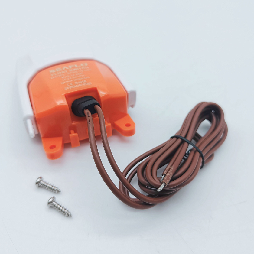 Поплавковый выключатель SeaFlo 12V/24V (12А) для насоса, переключатель / поплавок уровня воды для помпы