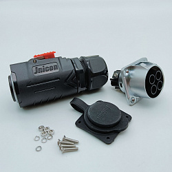 Розетка и вилка SEA-PRO 4 pin 80А для лодочного электромотора, водонепроницаемый силовой разъем для электроякоря в лодку   