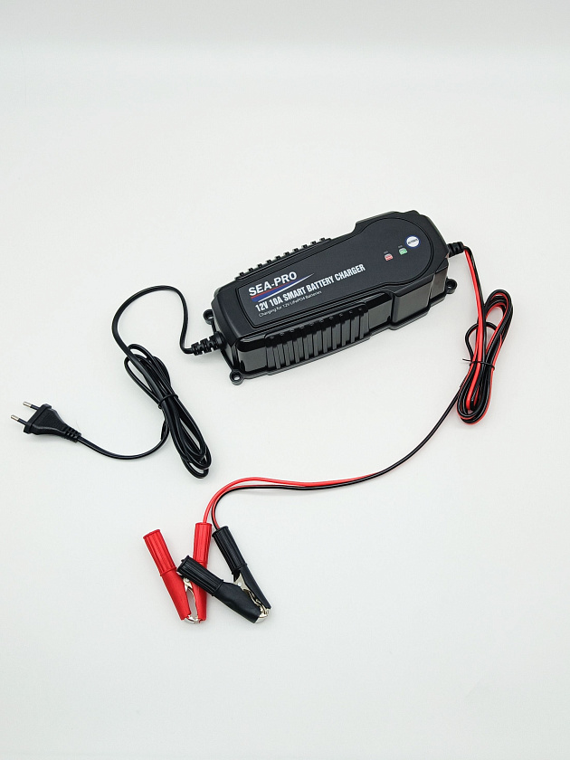 Зарядное устройство SEA-PRO ТЕ4-0267L (1х12В LiFePo4) морского исполнения для тяговых / сервисных аккумуляторов LiFePo4, 1 выход на 12 вольт для лиферных батарей (АКБ) ток заряда 1х10