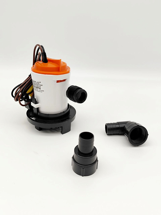 Помпа трюмная SeaFlo 800 GPH (3000 л/час) 12 вольт электрическая для откачки воды осушительная, для лодки / катера / яхты водооткачивающая, насос 12 В водяной для отвода жидкости на судне