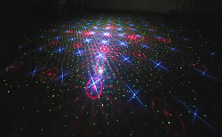 Проектор уличный лазерный новогодний для подсветки дома и деревьев Garden Flower RGB XL    