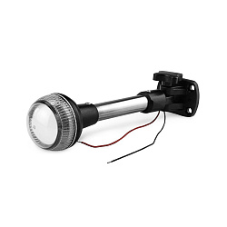 Светодиодный топовый огонь ААА (Тайвань) 12 В LED, клотиковый на стойке высота 241 мм, для лодки, катера, судна круговой, стояночный, якорный регулируемый угол наклона   