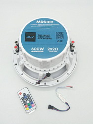 Сабвуфер водонепроницаемый ACV MARINE MRS102DLW (250 мм) 600 Вт, 10 дюймов, динамик с регулируемой RGB подсветкой, влагостойкая морская акустика для лодки катера яхты причала бассейна улицы   