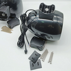Подвесная морская акустика ACV MR62BL 300 Вт 6,5'', RGB подсветка, комплект корпусных динамиков 2 шт, влагостойкие колонки для лодки, катера, яхты водонепроницаемые 2-полосные, черные. Товар уцененный   